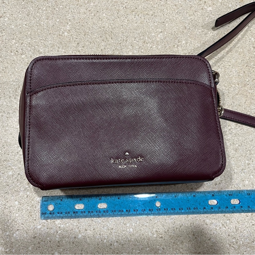 Kate Spade Maroon Crossbody Purse